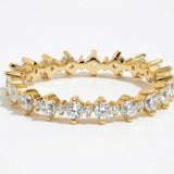 Floating Diamond Eternity Band in 14k Gold