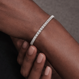 Princess-cut Diamond Tennis Bracelet