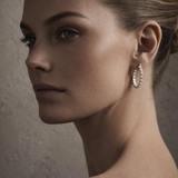 Inside Out Diamond Hoop Earrings