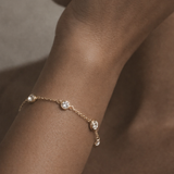 Five-Station Diamond Bezel Bracelet