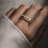 Diamond Open Band Ring in 14k Gold