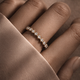 Floating Diamond Eternity Band in 14k Gold