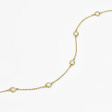 Five-Station Diamond Bezel Bracelet