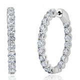 Inside Out Diamond Hoop Earrings