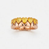 Heart Eternity Band Ring in 14k Rose Gold