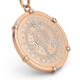 Celestial Completion Medallion in 14k Rose Gold and Diamonds