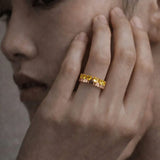 Heart Eternity Band Ring in 14k Rose Gold