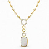 Mother of Pearl Pendant in 14k Yellow Gold