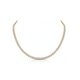 Princess-cut Diamond Tennis Necklace
