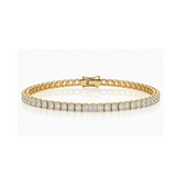 Princess-cut Diamond Tennis Bracelet