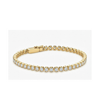 Round-cut Diamond Tennis Bracelet