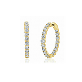 Inside Out Diamond Hoop Earrings