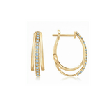 Multi-hoop Diamond Earrings