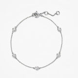 Five-Station Diamond Bezel Bracelet