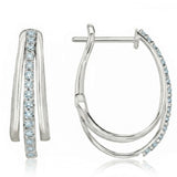Multi-hoop Diamond Earrings
