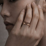Heart Eternity Band Ring in 14k Rose Gold