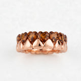 Heart Eternity Band Ring in 14k Rose Gold