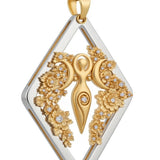 The Woman Pendant in 14k Gold and Diamonds