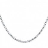 Round-cut Diamond Tennis Necklace