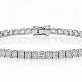 Princess-cut Diamond Tennis Bracelet