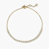 Diamond Crescent Tennis Bracelet