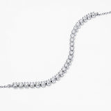 Diamond Crescent Tennis Bracelet