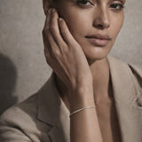 Diamond Crescent Tennis Bracelet