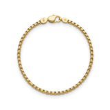 Round Box Chain Gold Bracelet