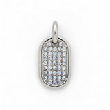 Pavé Diamond Capsule Pendant in 14k Gold